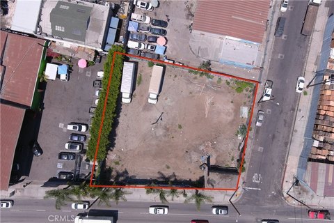 Fenced Automotive Parking Lot