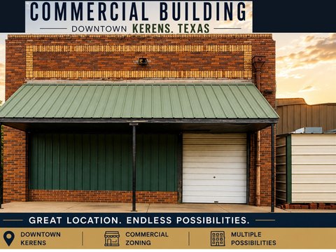 Brick Storefront with Roll-Up Door