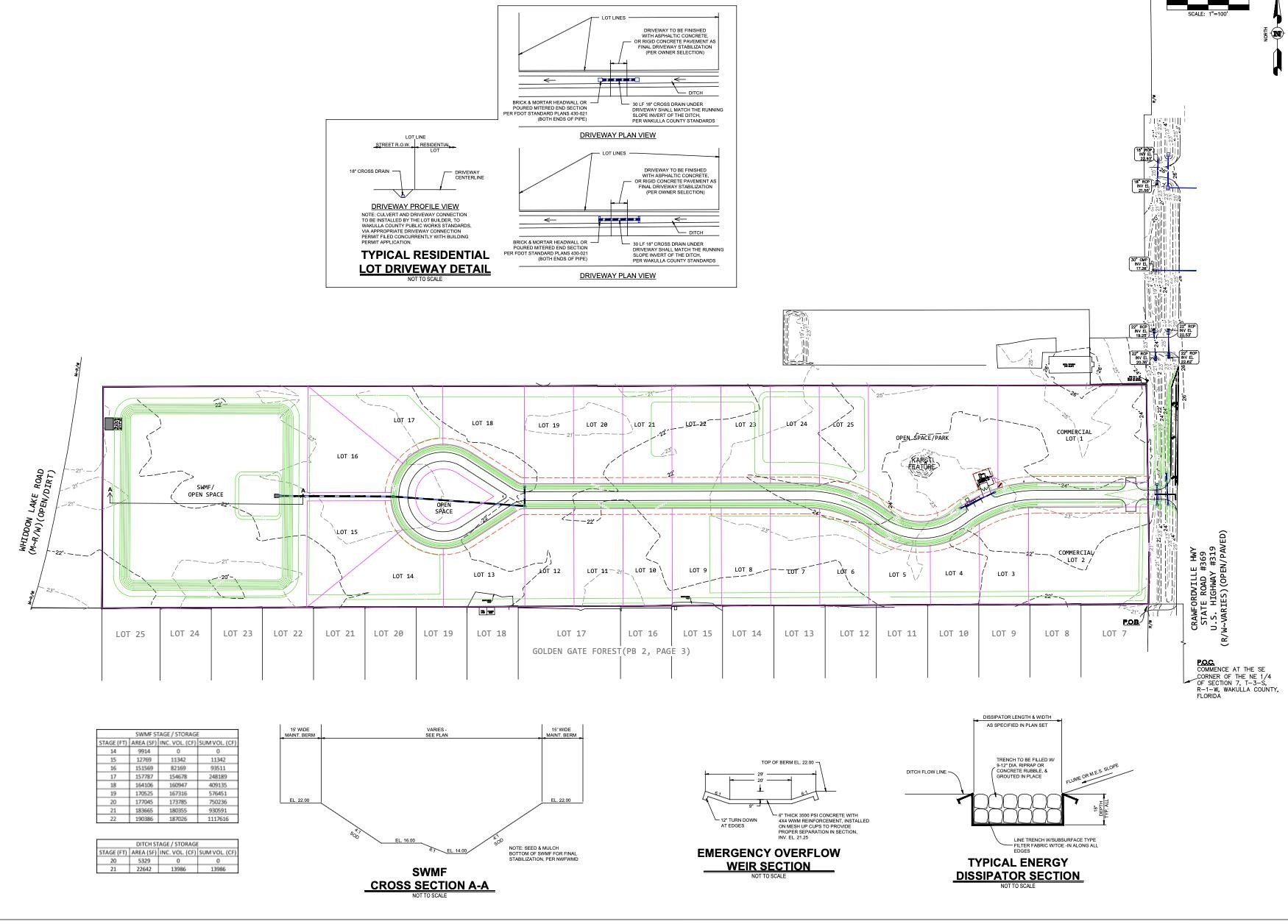 Crawfordville Land with Approved Subdivision