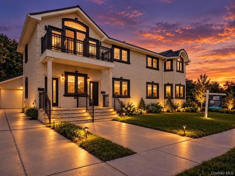 Modern Duplex with Solar Panels