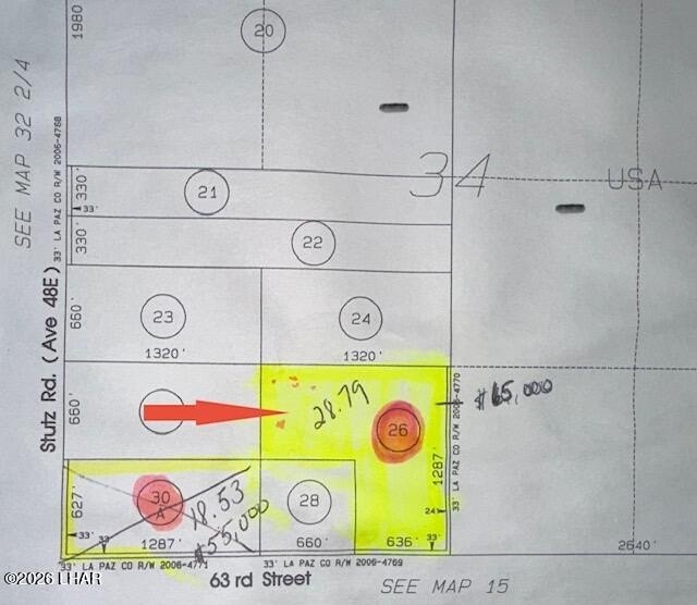 Land Parcel Backing State Land