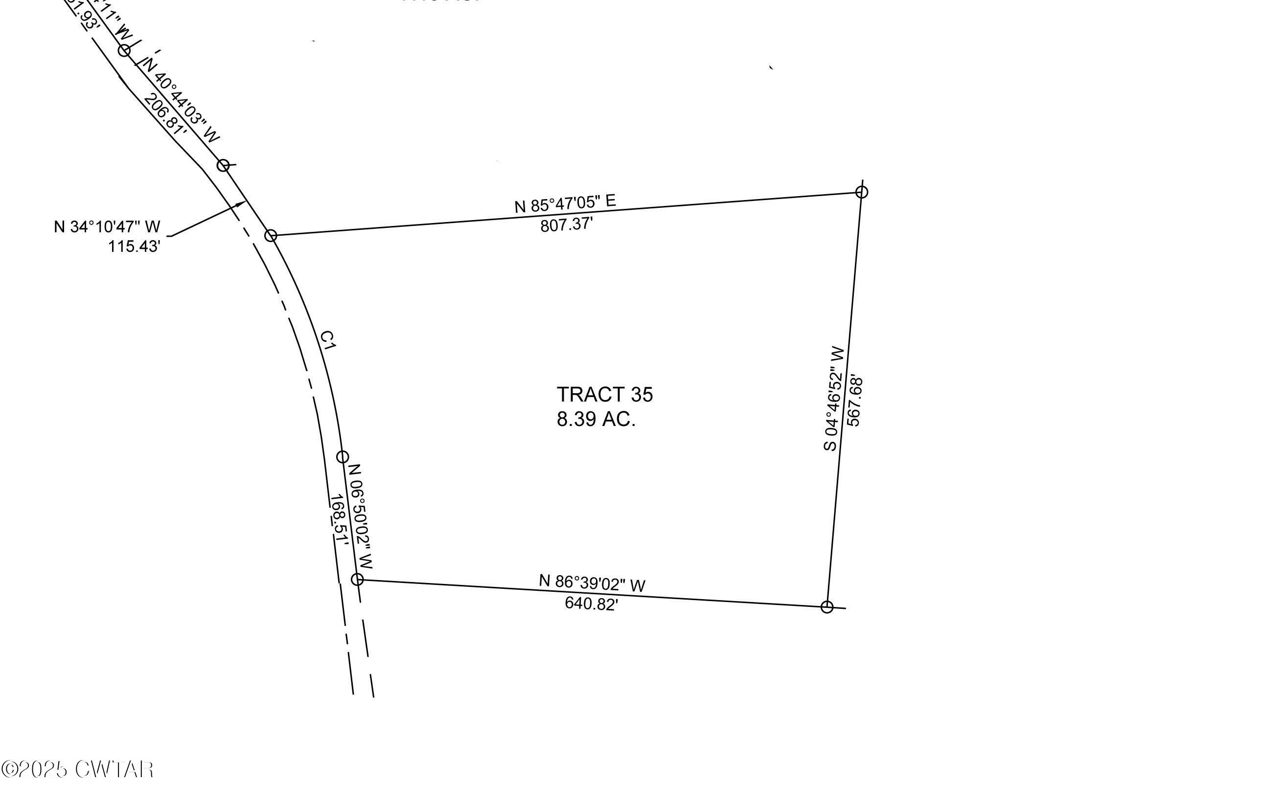 8.39 Acre Wooded Lot