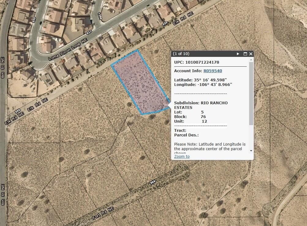 Rio Rancho 1.22-Acre Lot