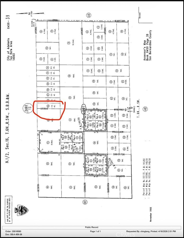 Industrial Land in Adelanto, CA