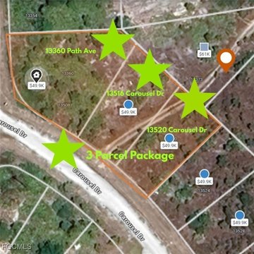 Three Lots in Tropical Gulf Acres