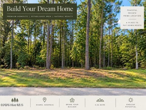 Land, Evans, GA