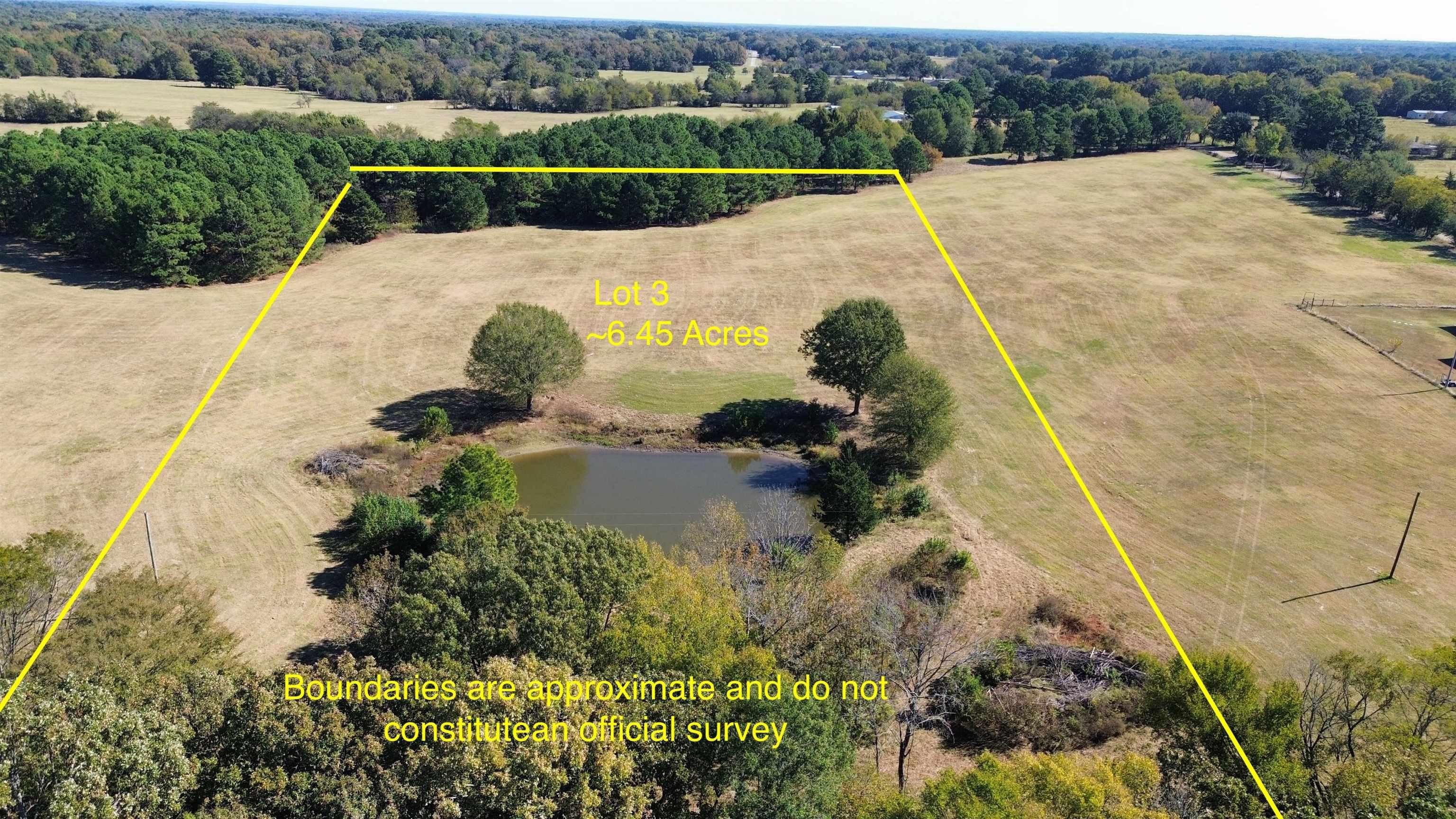 Titus County Land with Pond