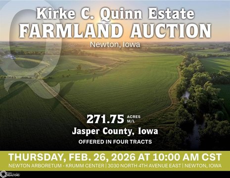 Productive Farmland Auction in Jasper County