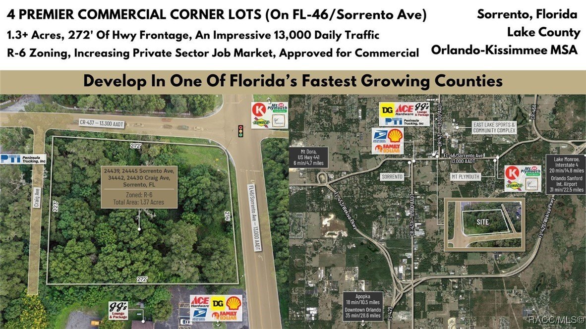 Commercial Land at Signalized Intersection