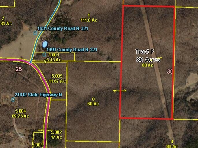 80 Acres Wooded Land, Ava