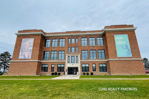Restored Urban Brick Office Building