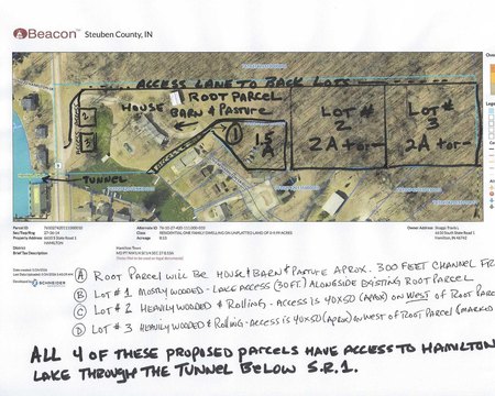 Hamilton Lake Wooded Channel Lot