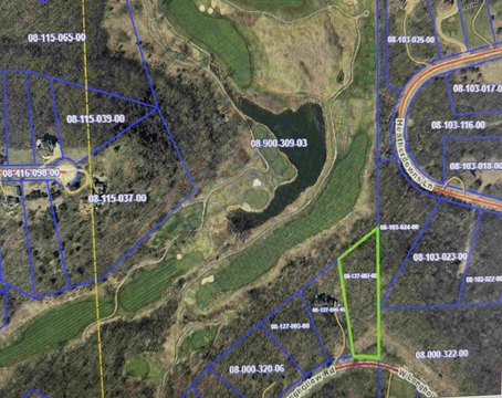 Wooded Land Overlooking Golf Course