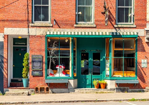 Four-Floor Brick Mixed-Use Building