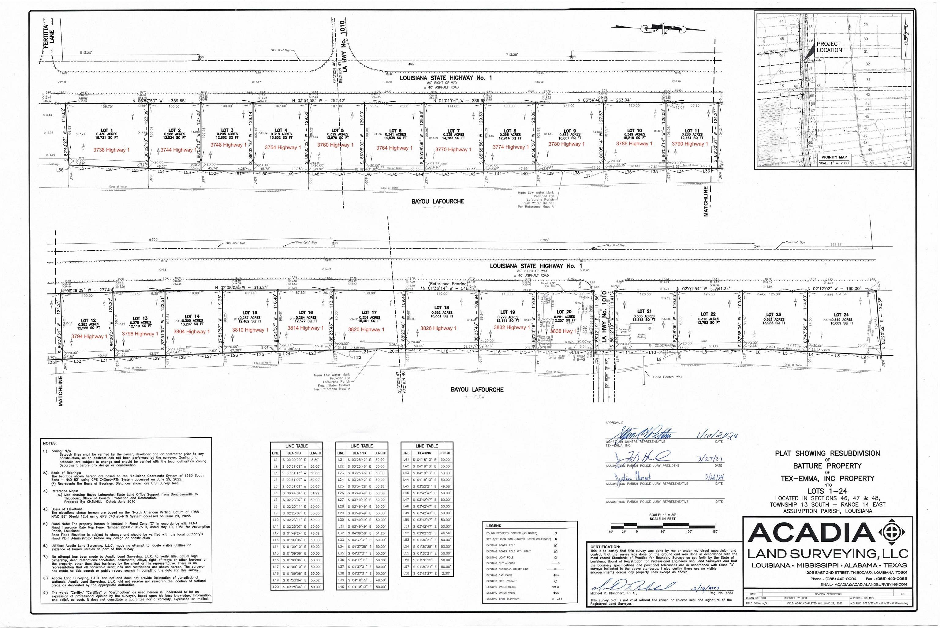 Napoleonville Land for Residential Development