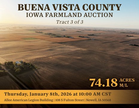Productive Farmland Auction in Storm Lake