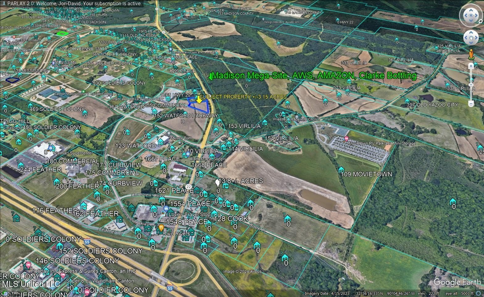 Commercial Land Near I-55