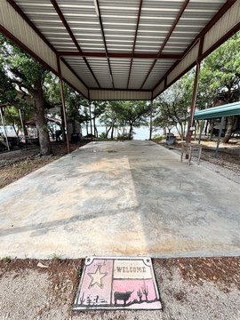 Waterfront Docked RV Cover Land