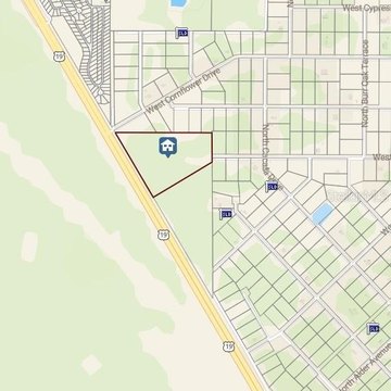 Wooded Commercial Development Land