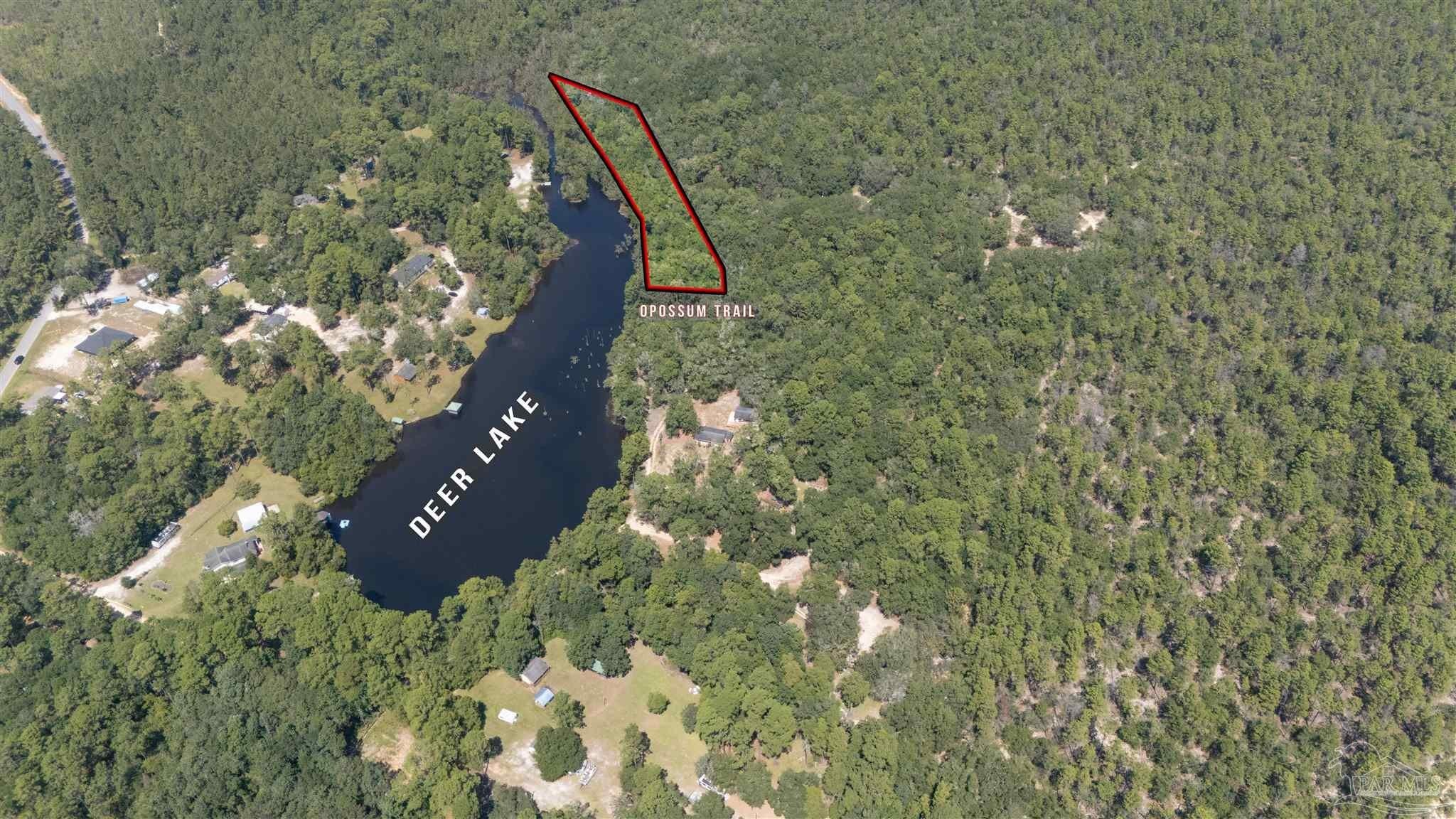 Milton, FL Lakefront Wooded Land