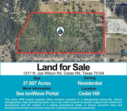 Cedar Hill Unimproved Land Parcel