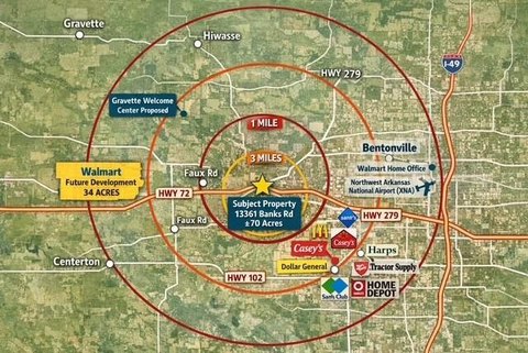 70 Acres in Bentonville, AR