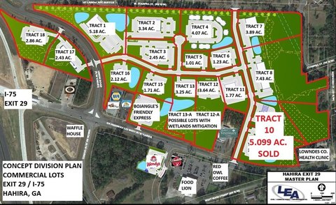 Commercial Land Tracts with Paved Road Frontage