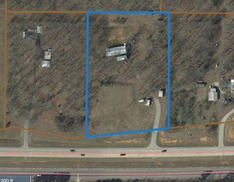 4.44 Acres with Shop Building