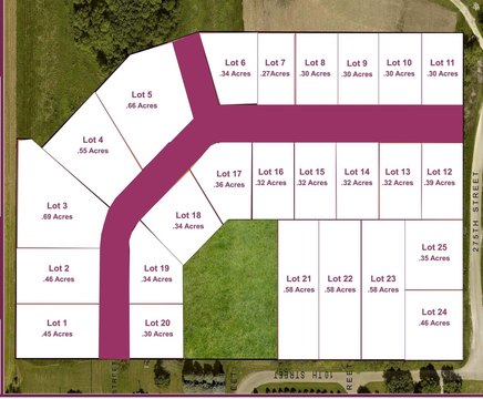 Residential Land in Quasqueton, Iowa