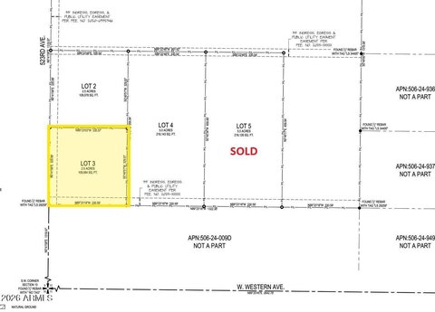 Land in Growing Harquahala Area