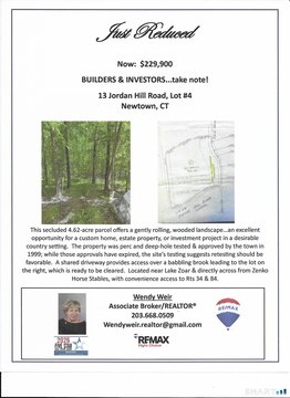 Secluded 4.62-Acre Parcel in Newtown