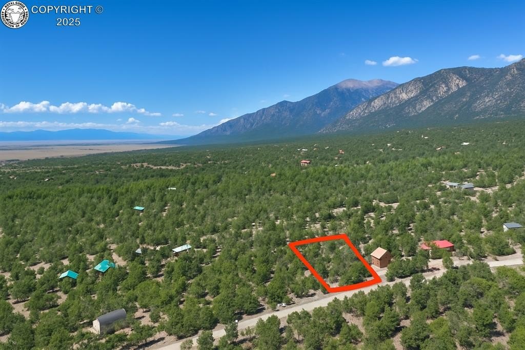 Land with Mountain and Valley Views