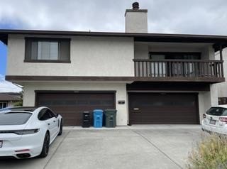 Duplex with Four-Car Garages