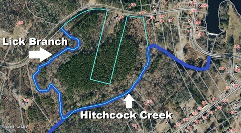 Wooded Waterfront Land Along Creek