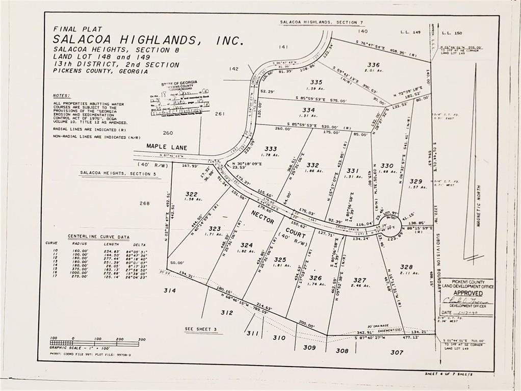 Wooded Homesite in Salacoa Highlands