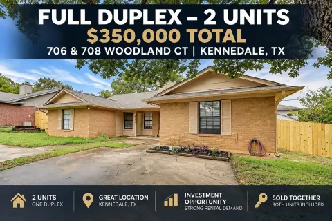 Two-Unit Duplex with New Roof