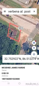 Commercial Land in Verbena, AL