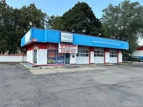 Redford Automotive Shop For Rent