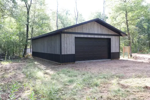 Wooded Recreation Land with Garage