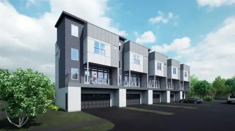 Dallas Townhome Building with Skyline Views