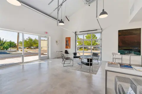 Corner Flex Space with High Ceilings