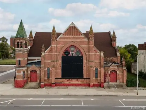 Historic Venetian Gothic Church Building