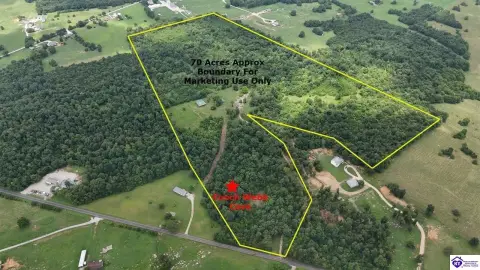 Secluded Log Cabin on 70 Acres