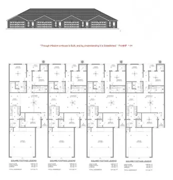 Spacious Quad-Plex on One Acre