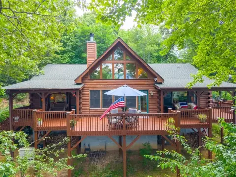 Log Home with Guest House