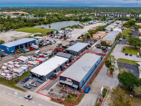 Three-Unit Warehouse with Overhead Door