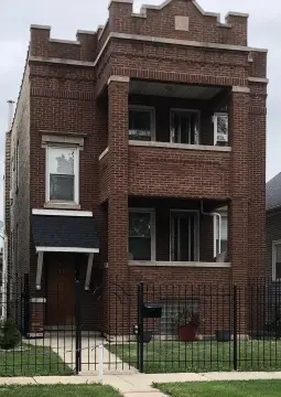Chicago Two-Unit Brick Building