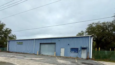 Fenced Warehouse With Loading Dock