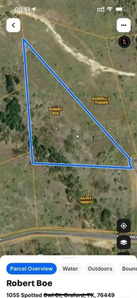 Secluded Land in Graford, Texas