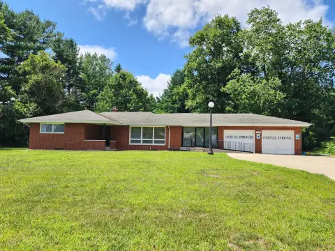 Brick Office Building with Garage